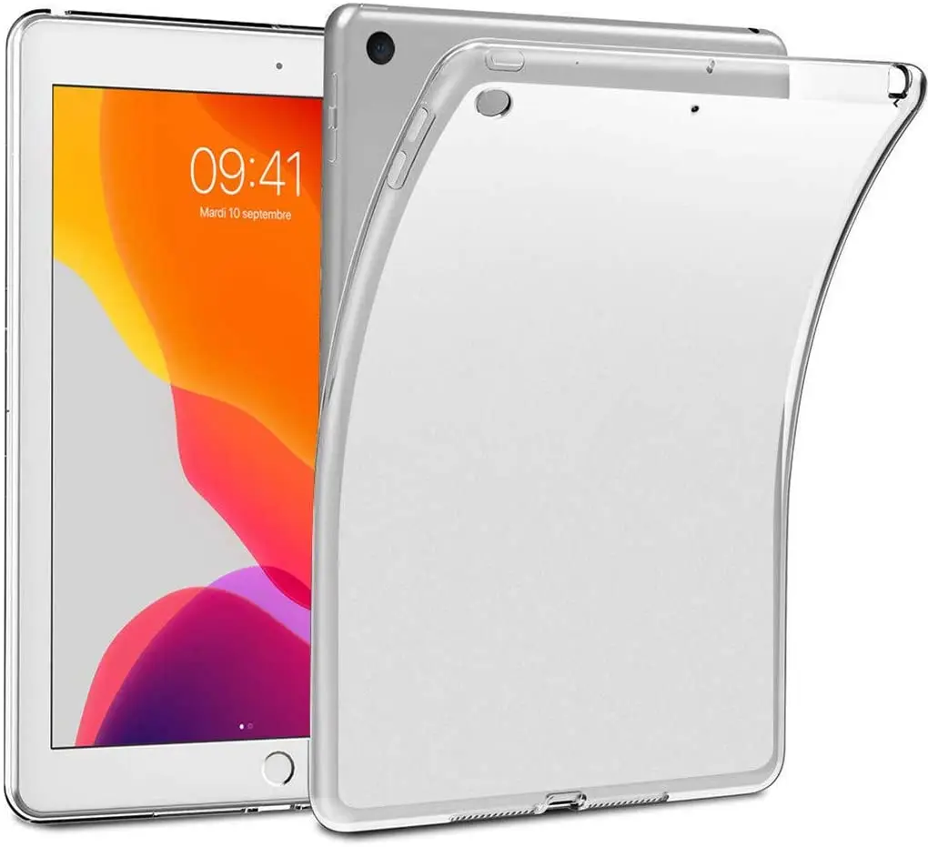 
For iPad Pro 12.9 2020 Air 4 Case Clear Transparent TPU Silicone Slim Soft Shockproof Anti Yellowing Bumper Tablet Case Covers 