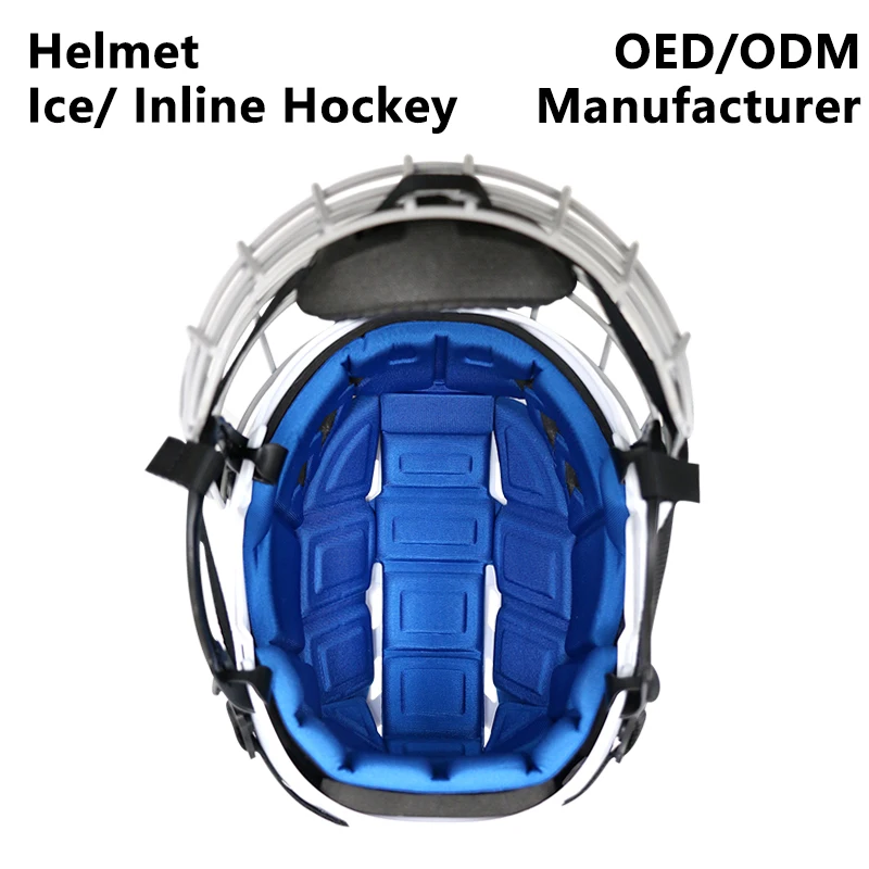 Customized ice hockey inline hockey helmet OEM Factory production Add your brand to the helmet Includes mask custom colors