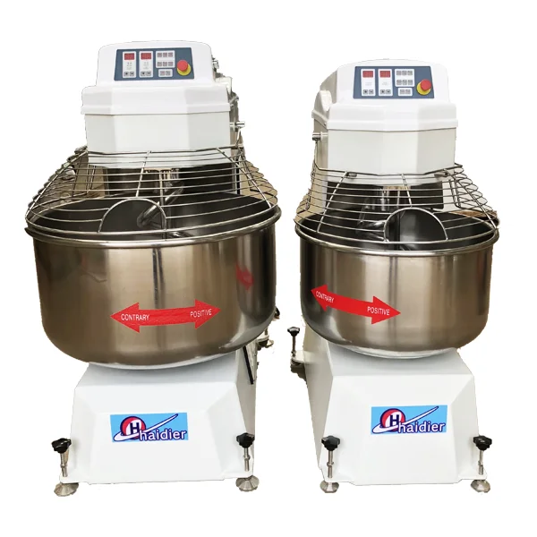 Bread Making Machine stainless 100kg Dough Kneader Flour Spiral bakery and pastry Dough Mixer