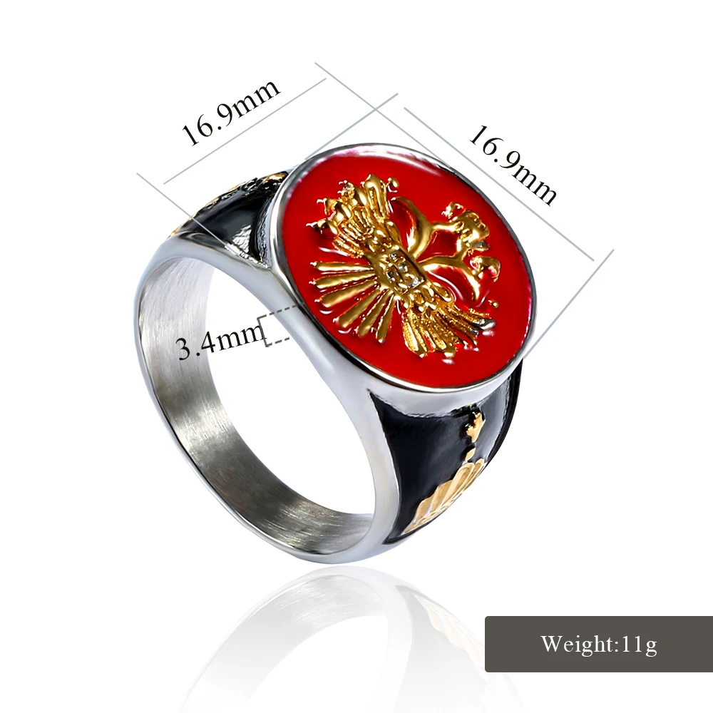 Low price high quality stainless steel ring Gold plated Signet Rings wholesale men rings from China