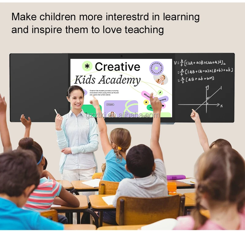 Hot Selling 75 86 Inch Multitouch All in One Android System School Classroom Teaching Smart Nano Blackboard