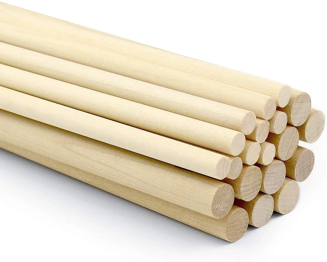wholesale custom High quality Unfinished Natural Wood Craft Dowel Sticks Wooden Dowel Rods for Craft