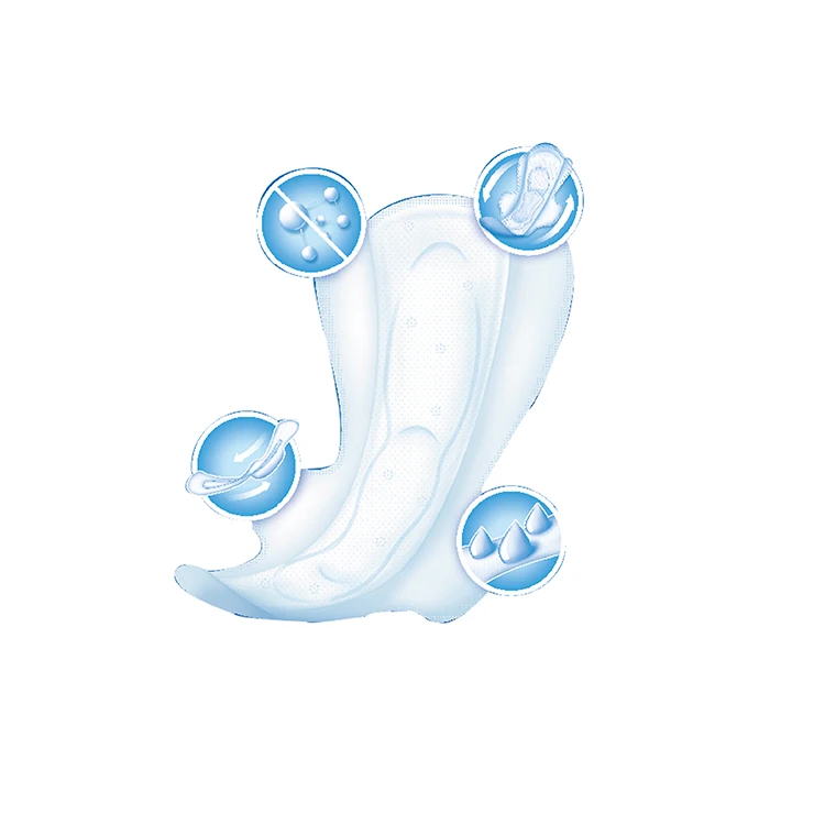 Sally Wholesale OEM Organic Sanitary Pads Women Menstrual Lady Anion Sanitary Napkin