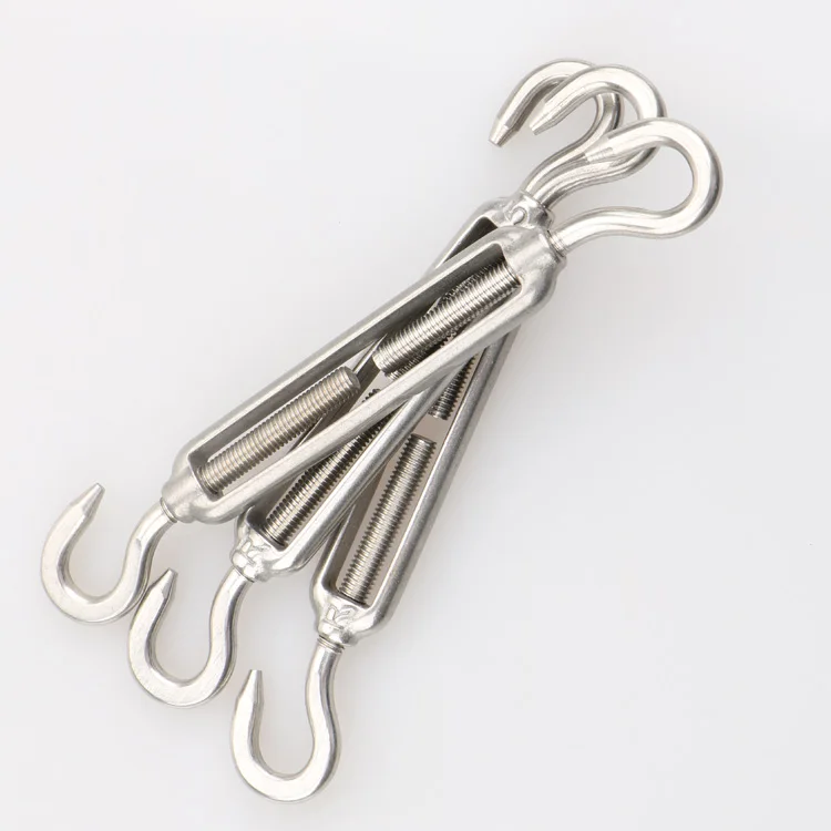 Guangzhou wholesale 304 stainless steel open body hook rigging hardware turnbuckle