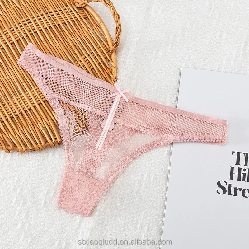 Hot Sale wholesale T Pants Transparent Lace Sexy Panties temptation underwear women low waist Traceless lace thong panty panties