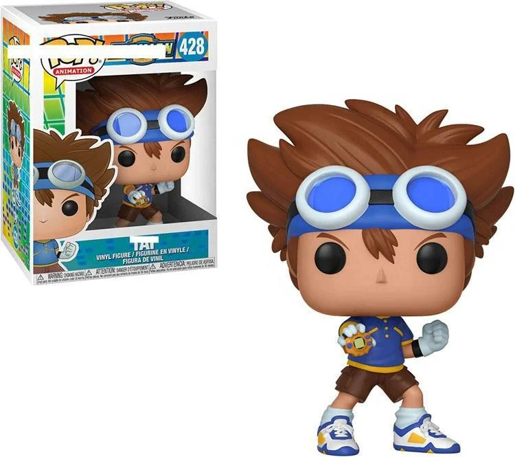 Japanese Cartoon figure Taichi model toys Funko pop Anime Digimon Adventure action doll with Funko pop protector Action Figures