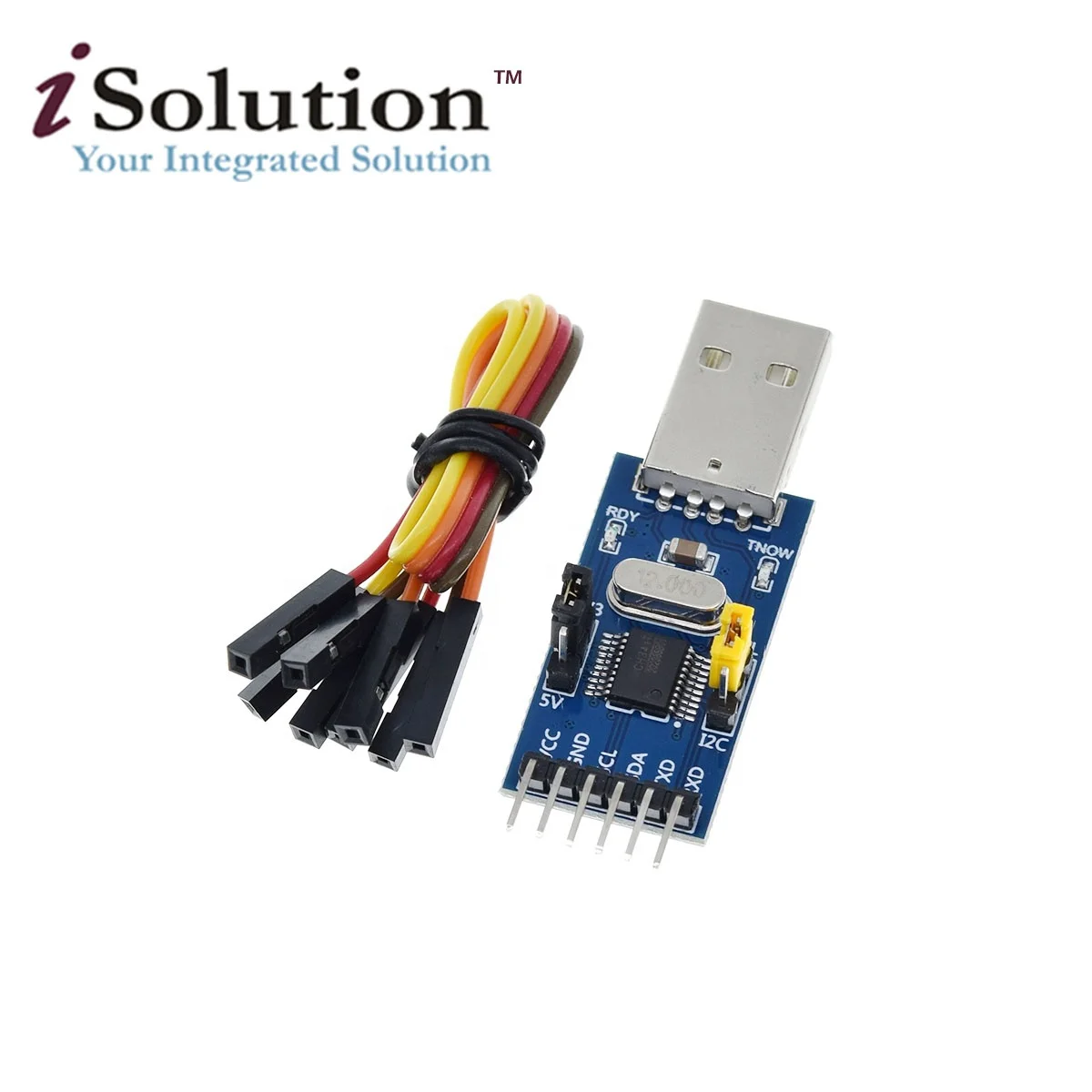 CH341T 2 in 1 module 3.3V 5V USB to I2C IIC UART USB to TTL single-chip serial port downloader
