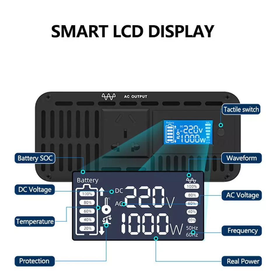 72V Dc To Ac Inverter 24V Electricity Power 1000W 10000 Watt Battery Price List Voltronic