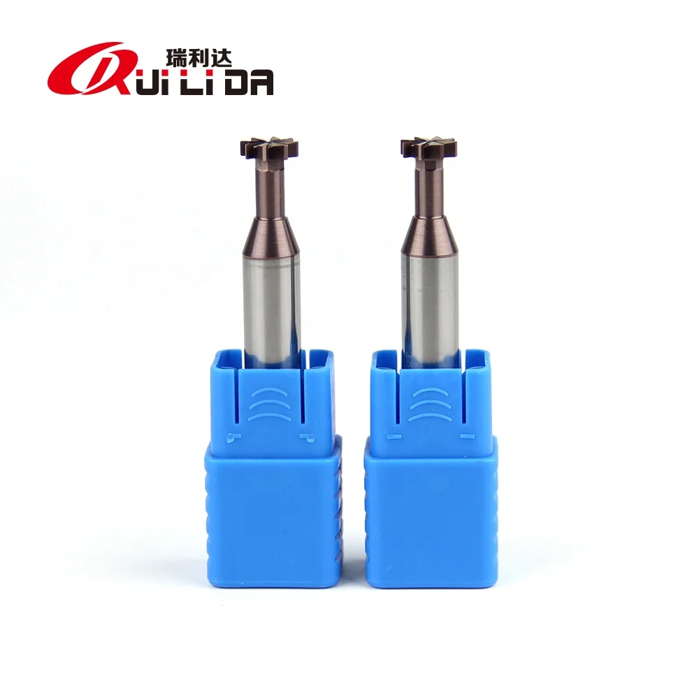 4 flute solid carbide t slot end milling cutter for lathe machine tool