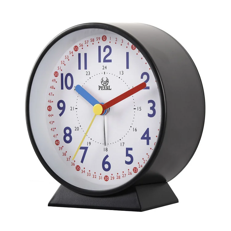 Pretty metal desktop table clock