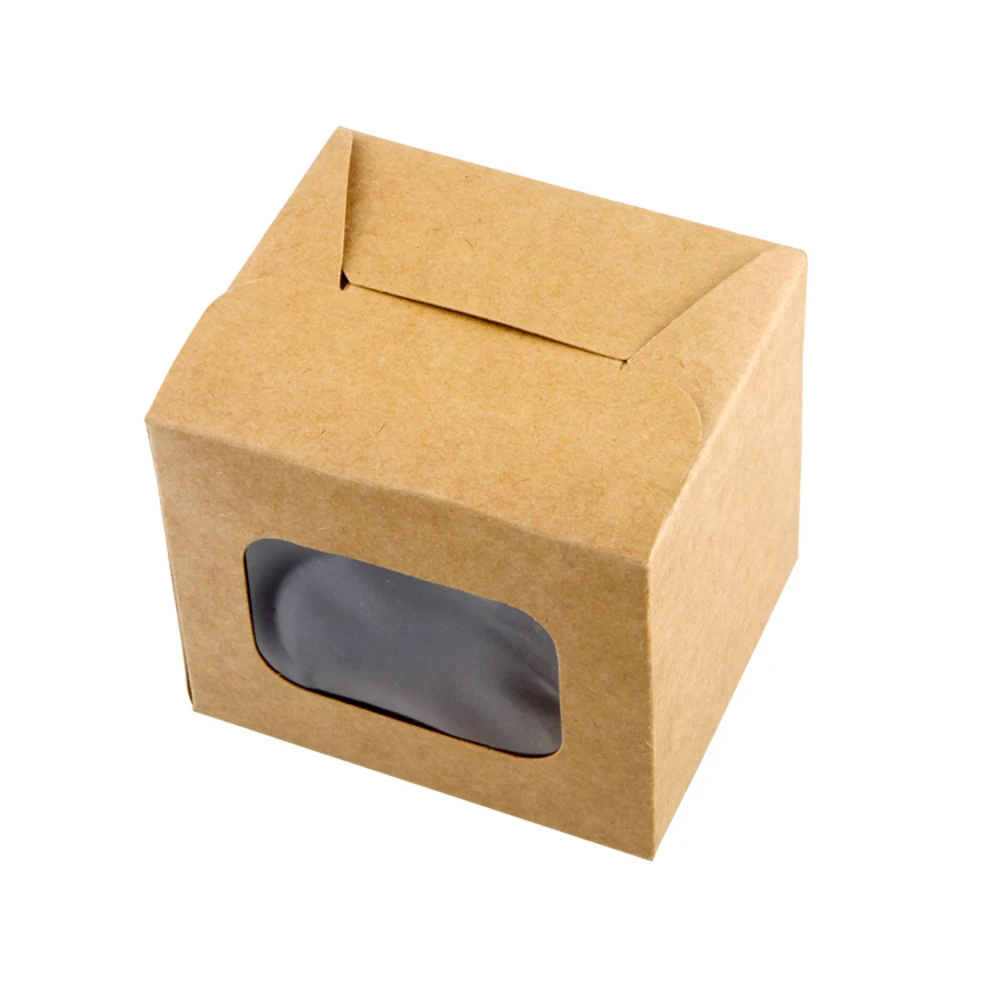 Custom Printed Paper Cupcake Boxes 6 Holes With Window Pastry Cake Packaging Boxes