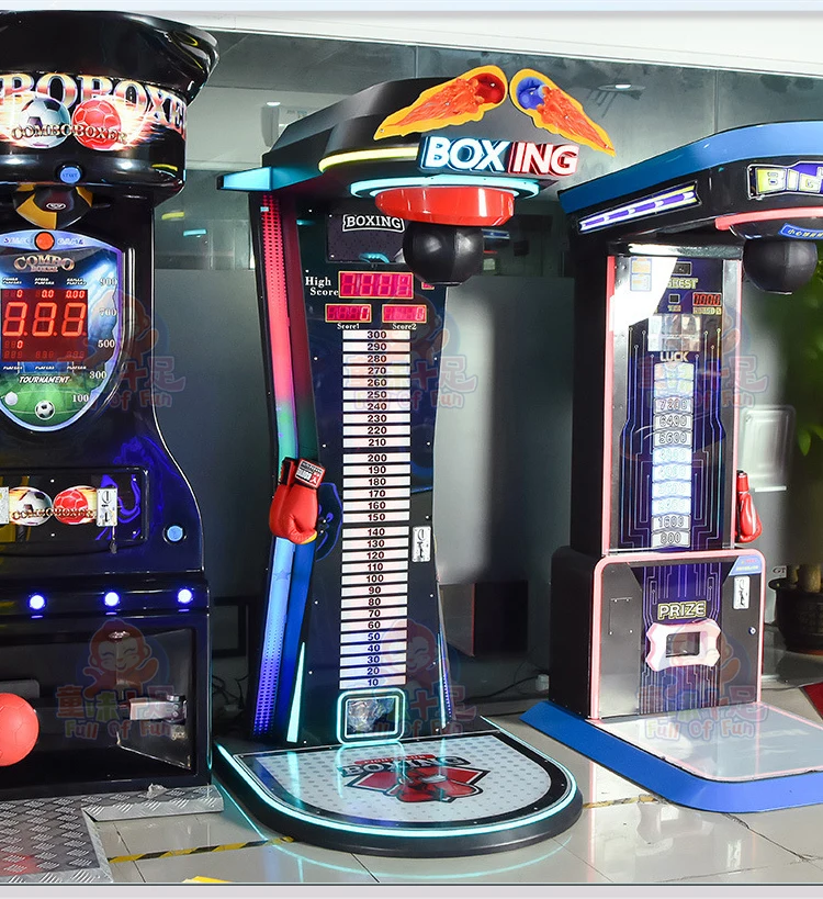 Street Coin Operated Amusement Arcade Boxer Machine Boxing Machine Ultimate Big Punch Machine