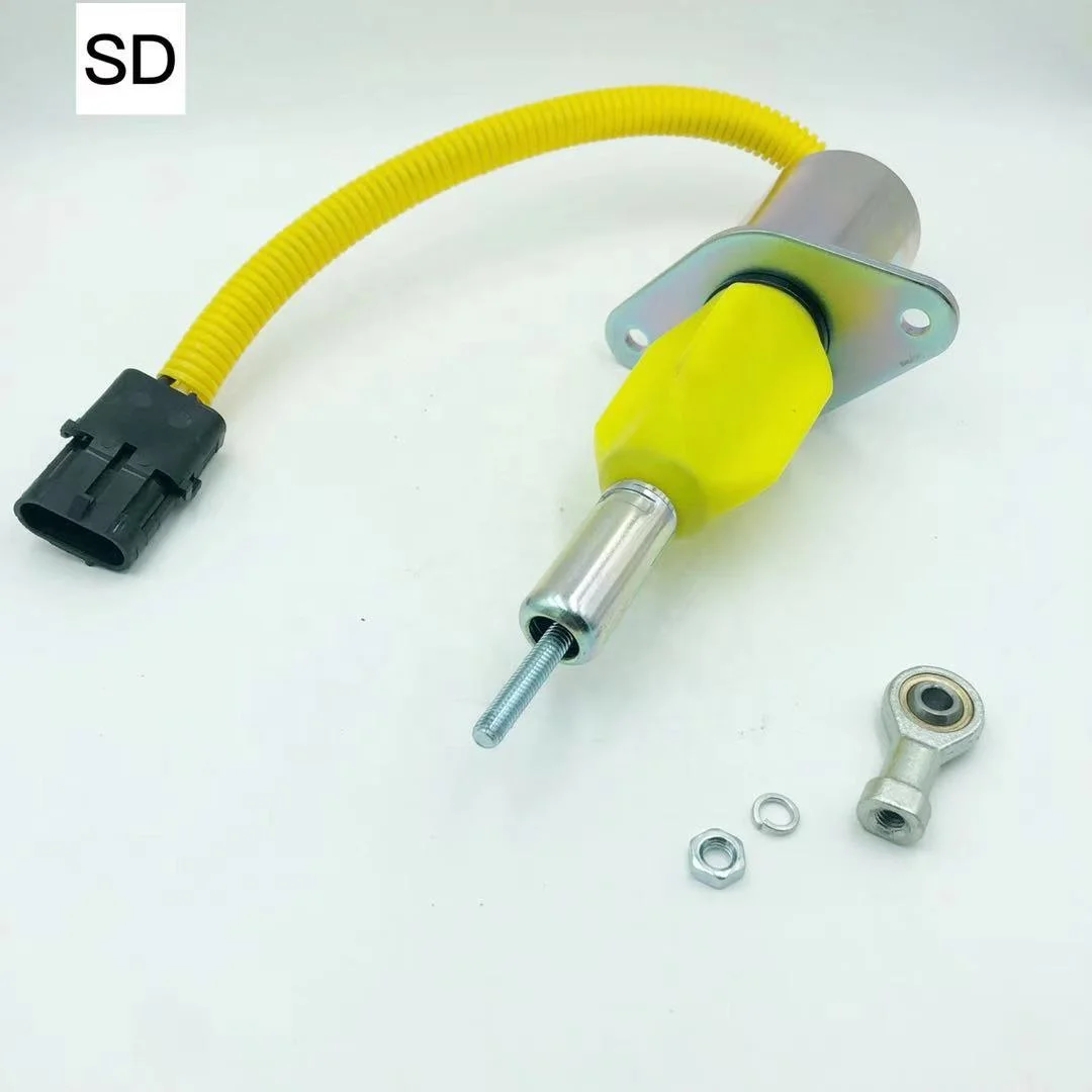 Excavator parts Flameout Solenoid 3930234 Diesel engine Stop Solenoid