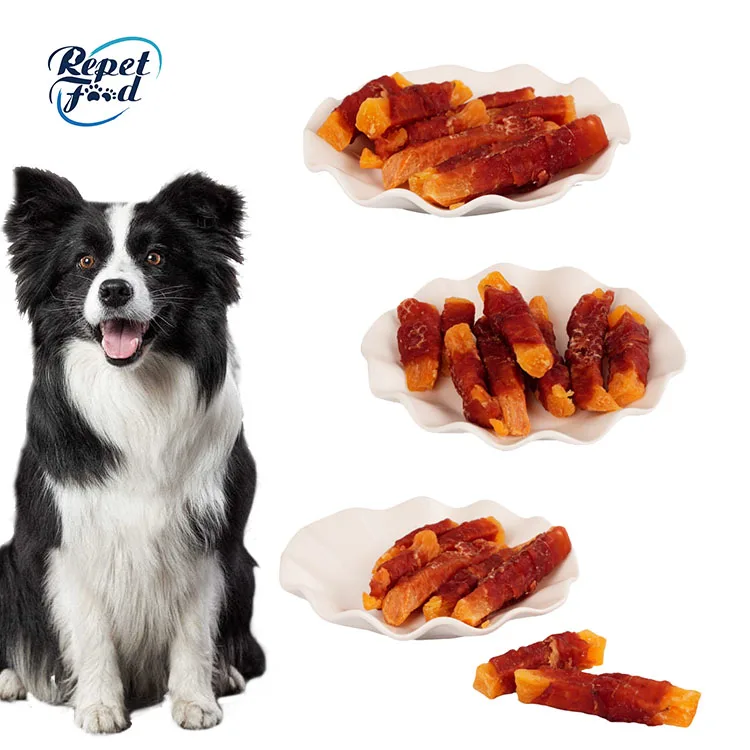 Низкая цена экологически чистые закуски утка завернутый сладкий картофель сушеный корм для собак лучшая