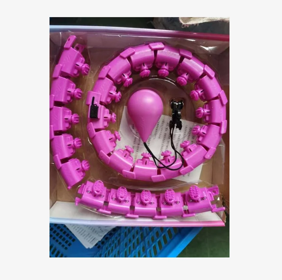 latest Low price wholesale waist massage fitness weighted hula plastic hoops for adults