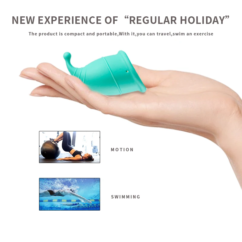 Cupidlover Wholesale 100% Reusable Medical Grade Silicone High Quality Copa Menstrual Cup Ladies Menstrual Cup