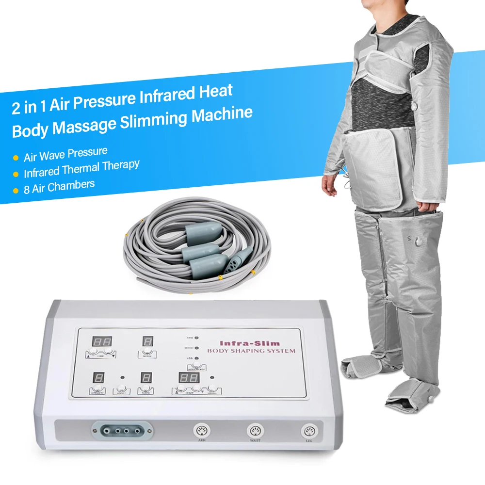 Professional 1 in 1 Air pressure Infrared pressotherapy lymphatic drainage machine presoterapia weight loss machine