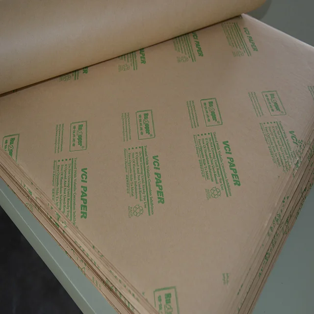 High quality VCI antirust wrapping kraft paper for antirust packaging of auto parts