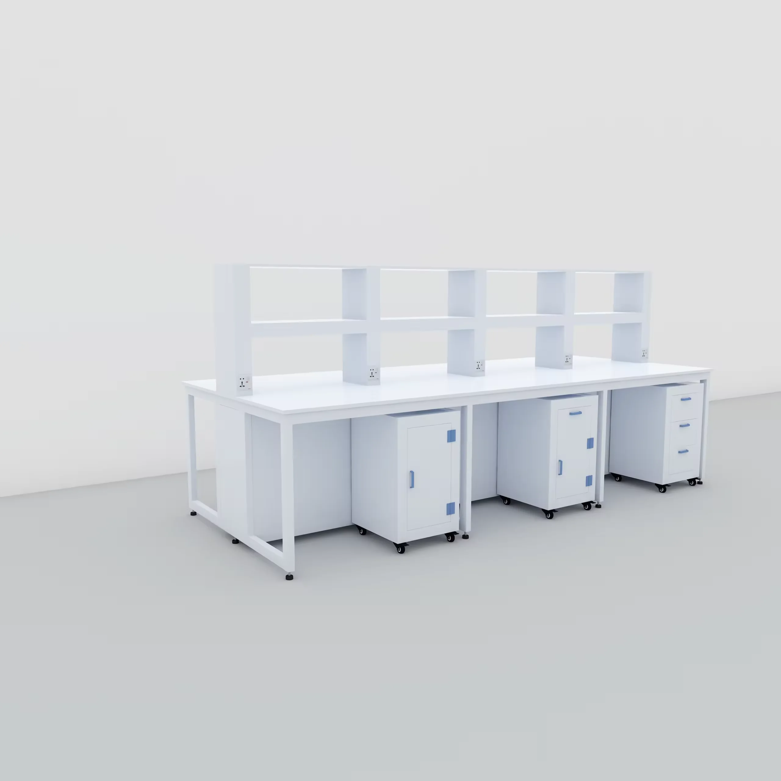 Quality Assurance PP Lab Furniture Side Bench And Lab Center Bench Great Anti-corrosive