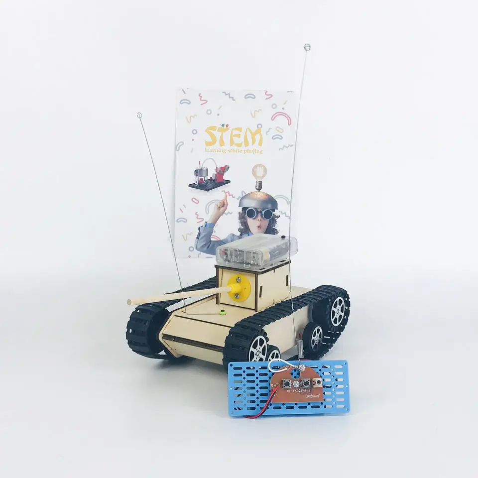 DIY STEM Educational Toy Science Assembly Wooden Puzzle Kits For Kids Physics Toys