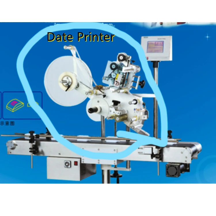  TOY Y High Speed Automatic Stand Up Pouch Labeler Sticker Label Machine Plastic Bag Labeling With Great