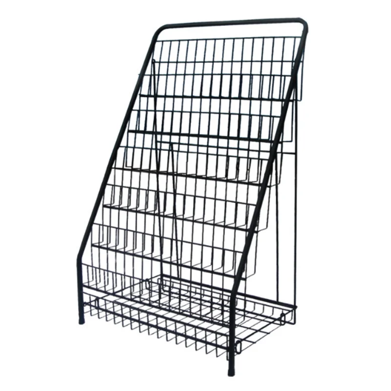 Custom literature newspaper magazine display racks stand for sale