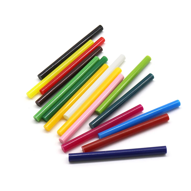 2023 High Viscosity Colourful Multipurpose Colored Mini Glue Gun Sticks for DIY Use