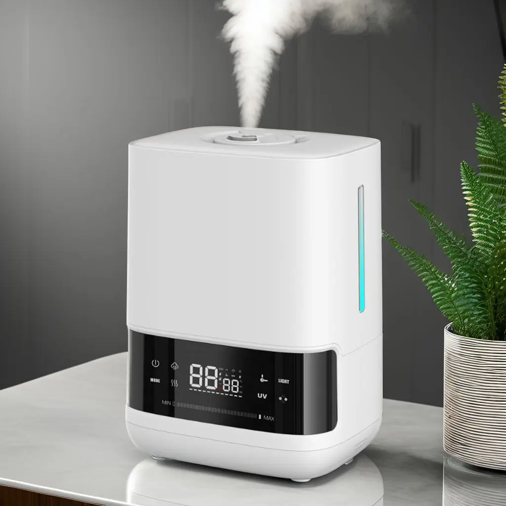 RUNAL 6 Liter Smart Feature Multifunction Remote Control H2O 6Liter Big Steam Ultrasonic Air Humidifier With Lamp For Room