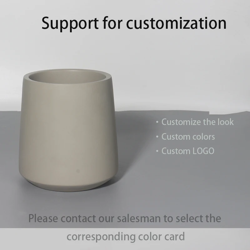 Concrete Ice Bucket for Home Decor Elegant Beverage Tubs for Indoor Use