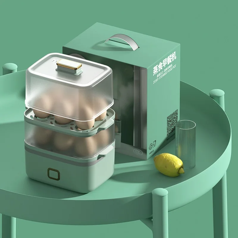 Новый аппарат для завтрака Многофункциональный Электрический отпариватель большой емкости яиц кухонный