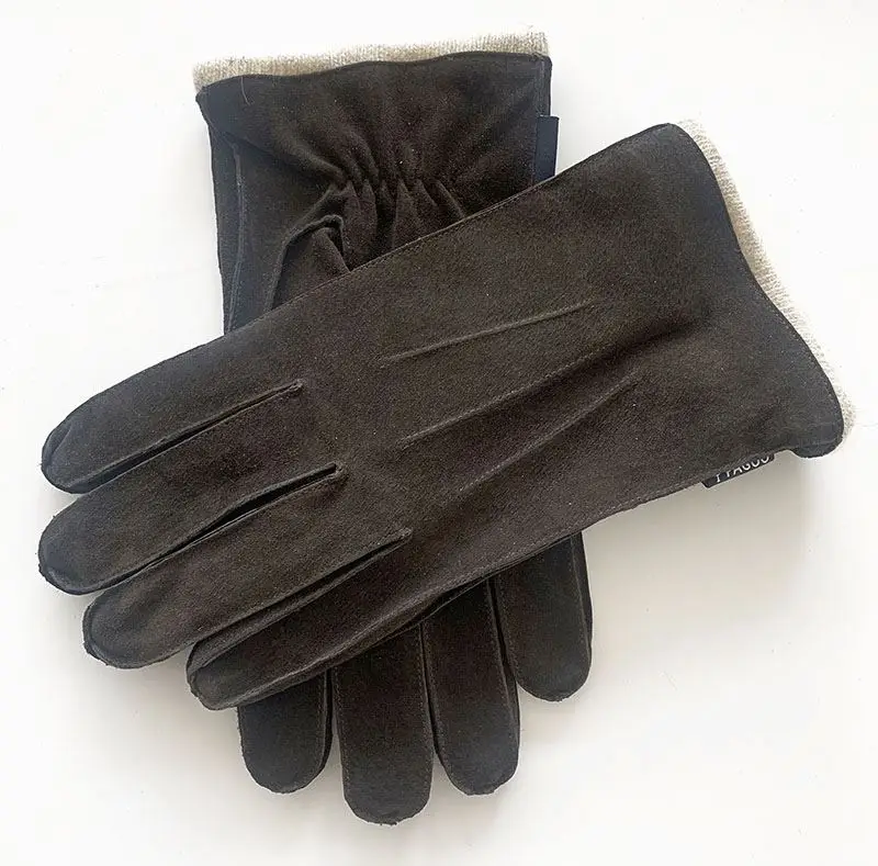 New arrival best prices fashion leather gloves Pakistan leather dress driving gloves with fleece lining black