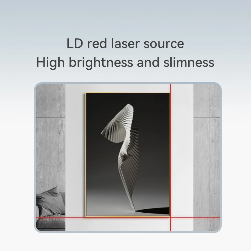 Лазерный уровень Xiaomi Youpin DUKA CL2, нивелир с вертикальными и горизонтальными линиями, диапазон измерения 10 м, самонивелирующийся