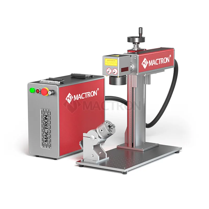 Portable Laser Marker Pigeon Birds Ring Laser Printing Marking Engraving Machine with Rotary Device