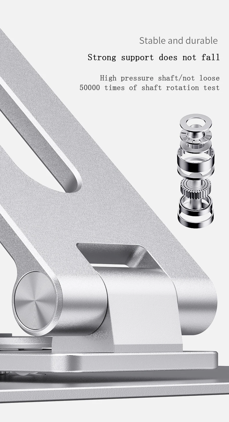 Популярная эргономичная металлическая подставка для ноутбука Amazon 2021, Алюминиевая Складная регулируемая подставка для ноутбука DJ