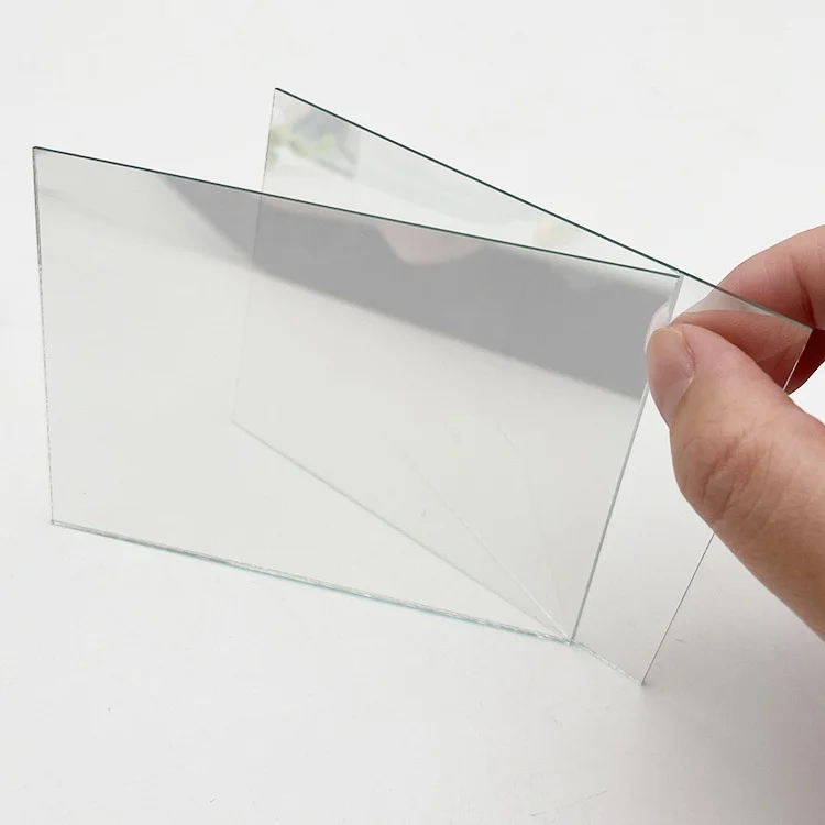 Customized semi-transparent and semi-reflective clear tempered glass for teleprompter