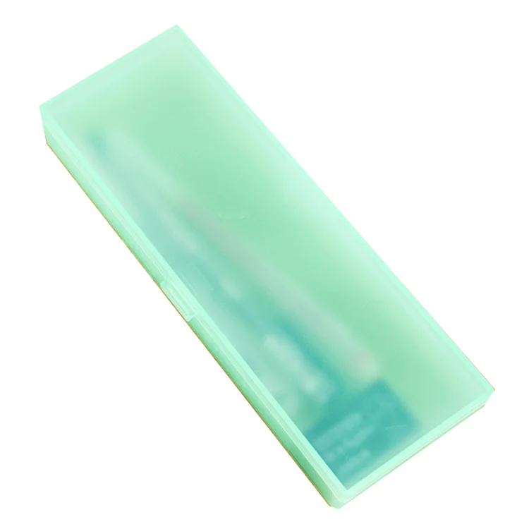 Custom pattern PP plastic pencil case wholesale stationery school supplies cheap pen case