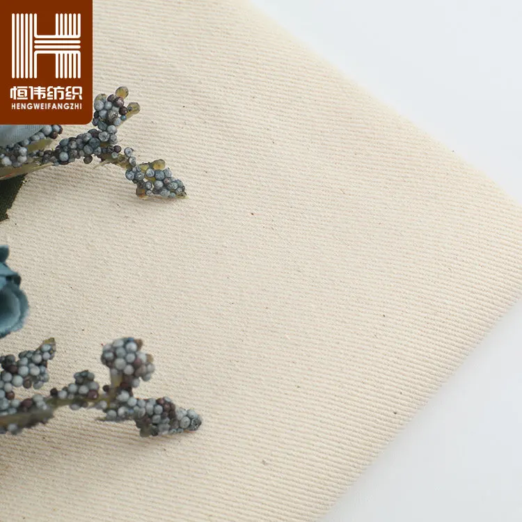 Organic cotton GOTS fabric certificated Canvas Cotton Twill Fabric to make bags