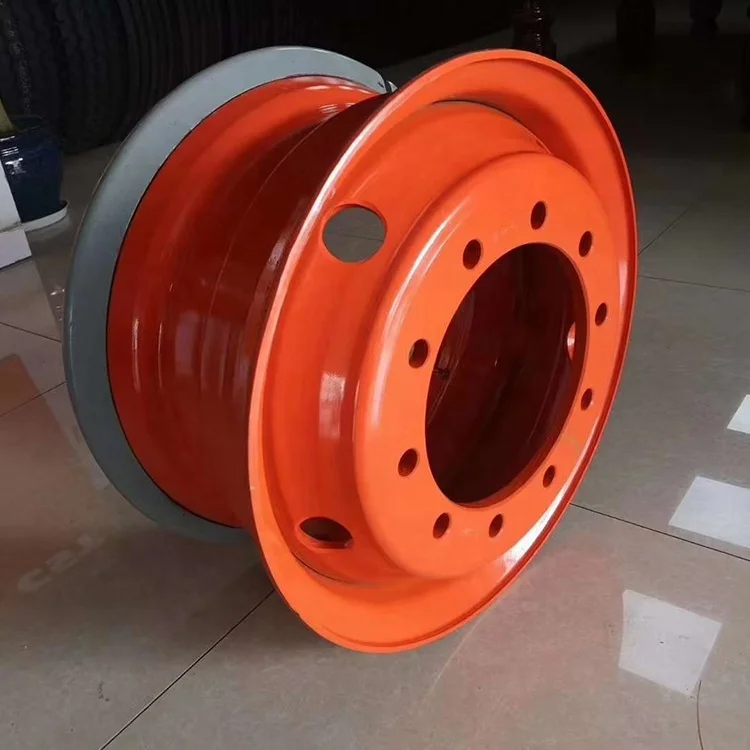 Universal 22.5X13.00 trailer parts steel wheels rims with Tyre 1200R20