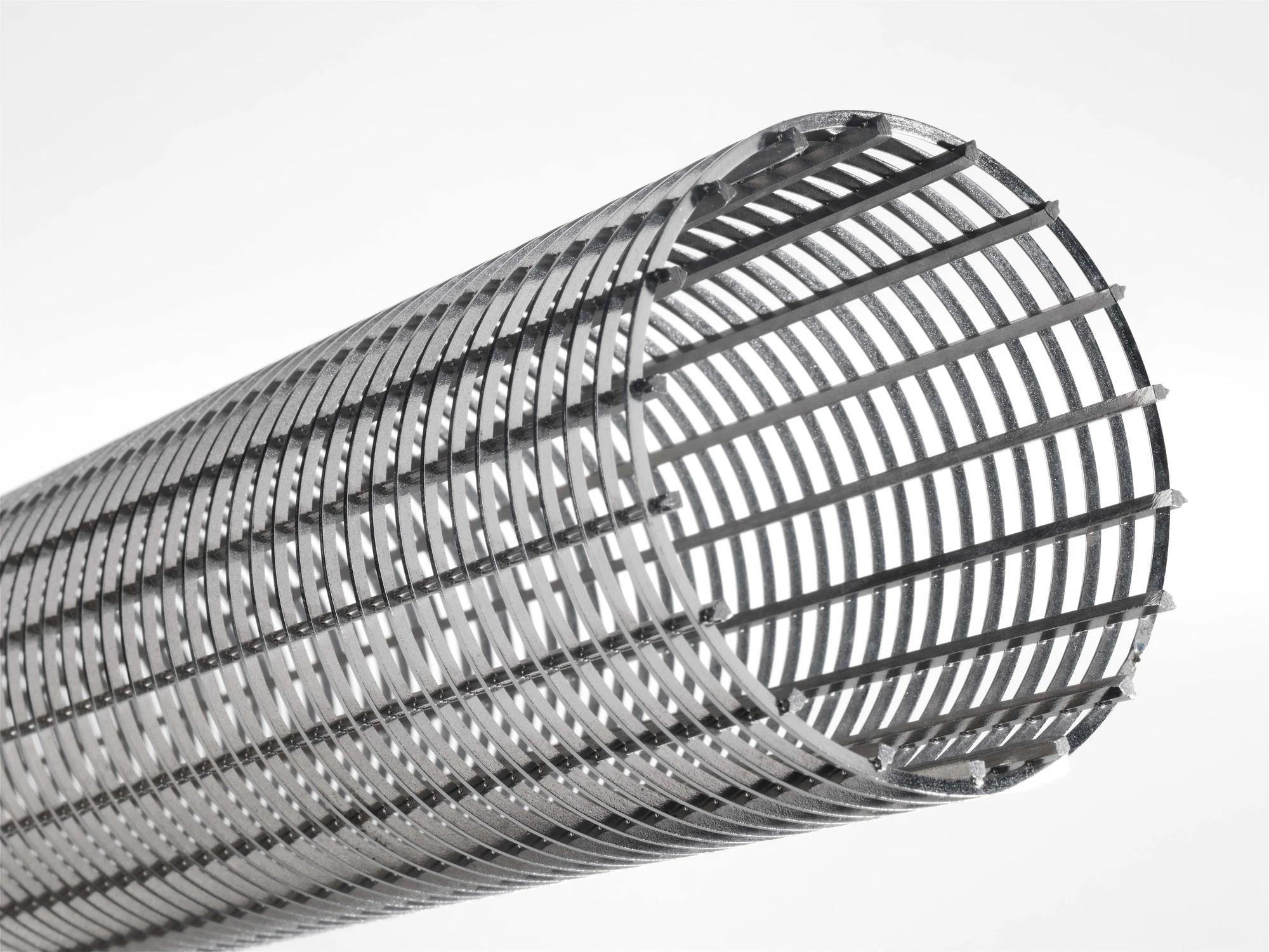 Wedge welded  slot wire mesh screen drum filter,wire wrapped screen pipe cylinder