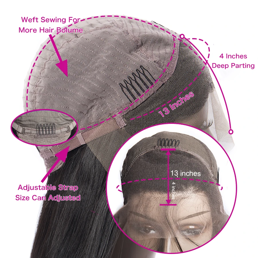 Sunlight Pixie Cut Short Human Hair Wigs For Women 13X4x1T-part Lace Front Wig Natural Remy 150 Brazilian Wigs