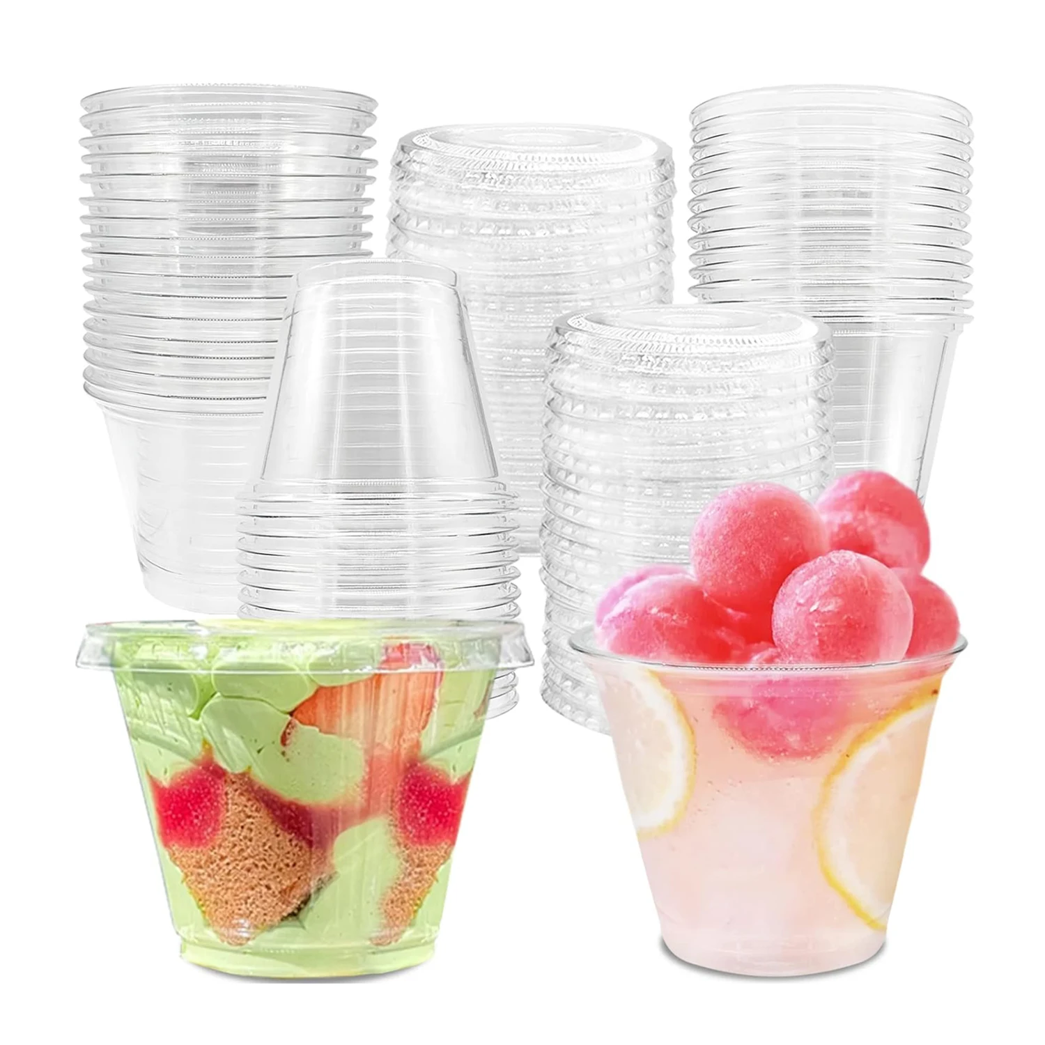 BOYO factory OEM/ODM Customized packaging logo capacity plastik water cups vasos plastic 8 oz de colores for company