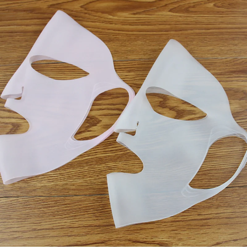 Reusable Silicone Facial Mask Cover For Woman Facial Sheet mask Silicone Facial Mask prevents moisture loss enhances absorption