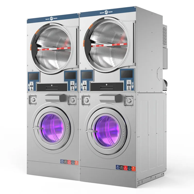 Automatic Coin Operation Cloth Washing Machine With Tumble Dryer for Commercial
