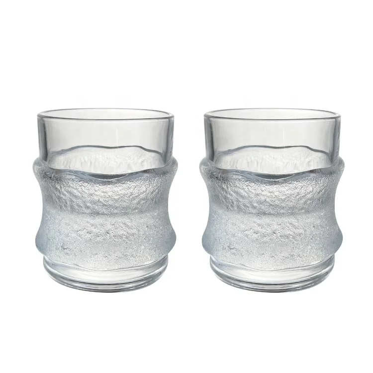 300ml Scrub Whiskey Cup Custom Etched Personalized Whisky Glass Set for Men Birthday Gift