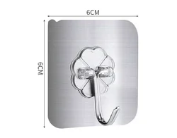 bathroom&kitchen wall organisation adhesive plastic door stainless steel hanger hook display wall hooks