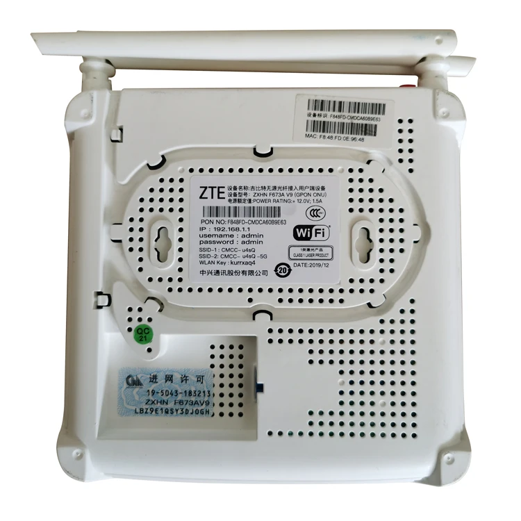  Бывший в употреблении ZTE WIFI F673AV9 2 4g/5 0g двухдиапазонный с wifi для