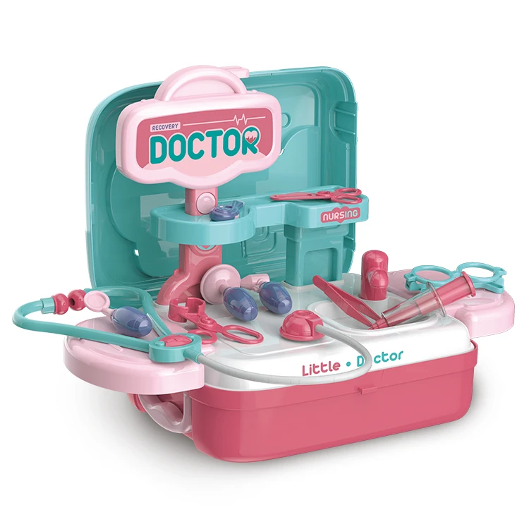 New Arrival Pretend Play Hospital Medical  Accessories For Kids Pretend Play Set Doctor Backpack Toy