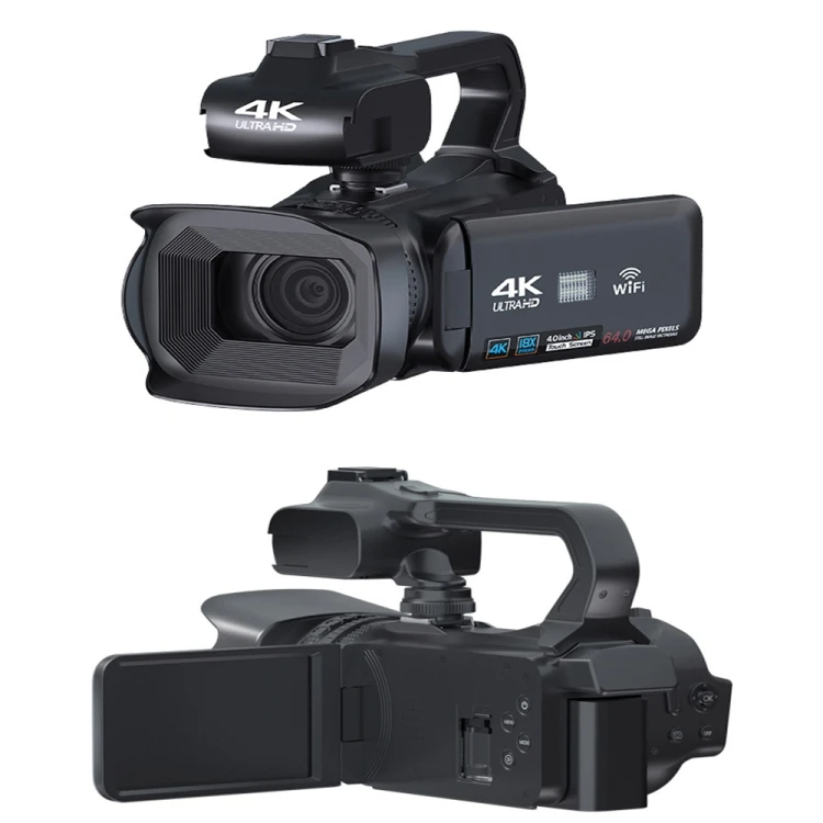 Высококачественная ручная Цифровая видеокамера KOMERY RX200 64MP 18X Zoom 4-inch 4K HD Video с