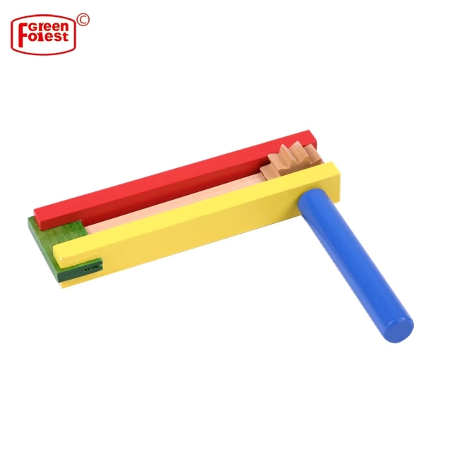 Natural Wooden Baby Educational And Traditional Musical Toy Hot Sale With Football Rattle