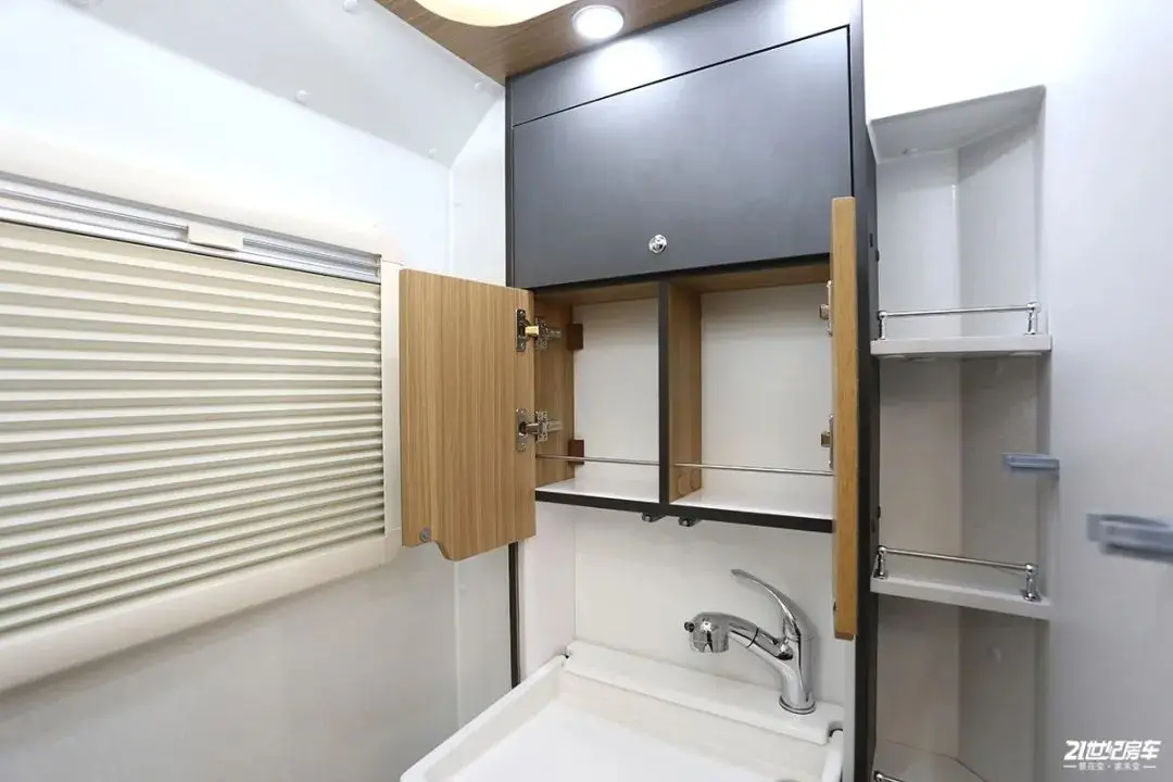 RV ванное зеркало шкаф со стеклянными дверями из акрилового пластика складные раковина с насадки для душа туалетного столика и зеркала в ванной Y441